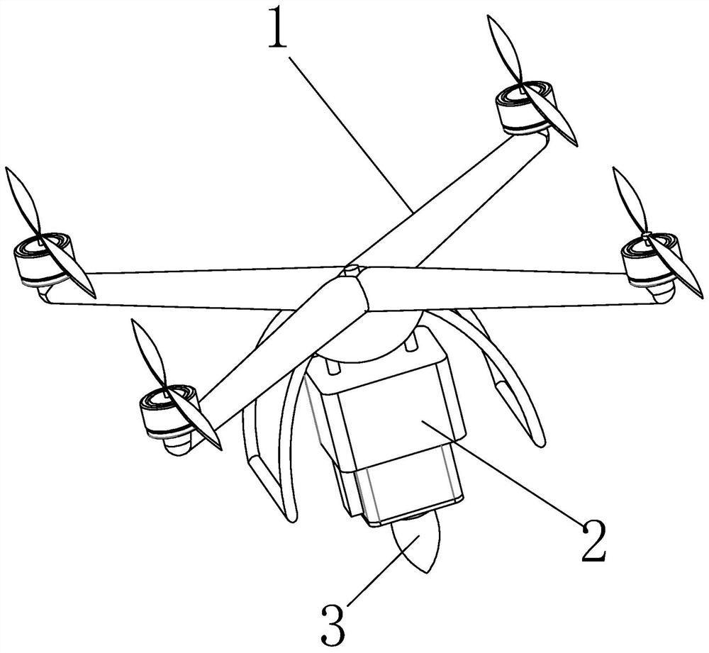 Camera suspension device for aerial photography of unmanned aerial vehicle