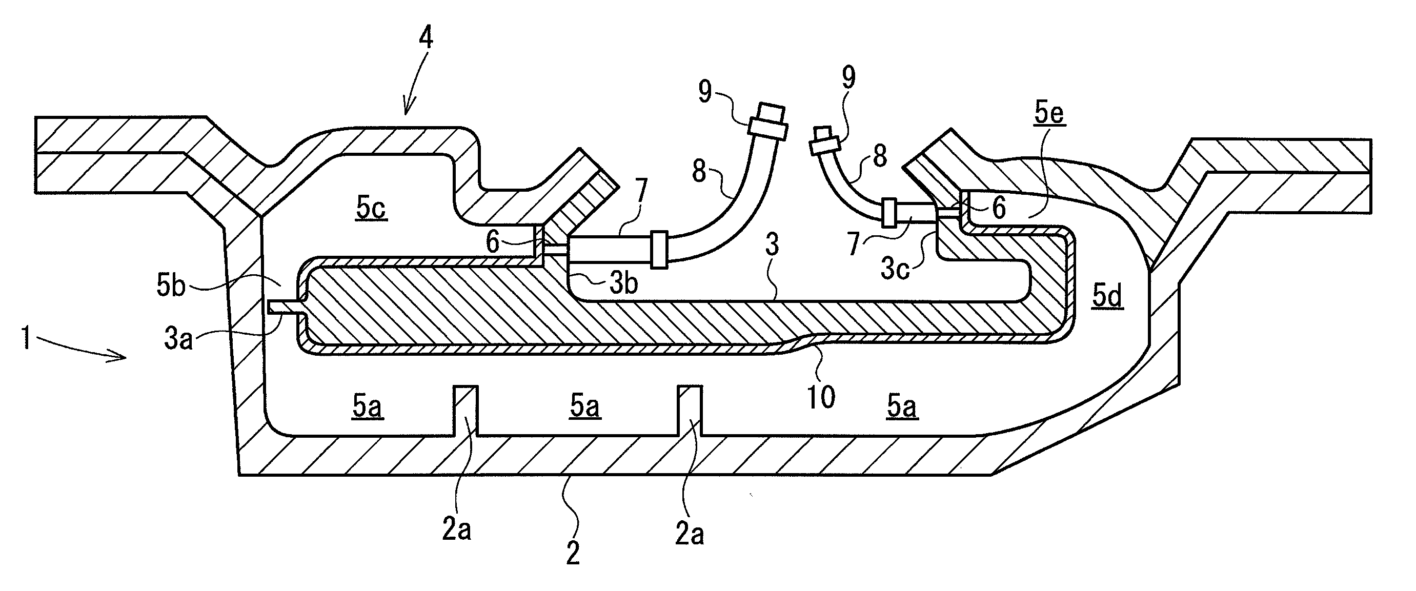 Mold and method for molding resin foamed molding