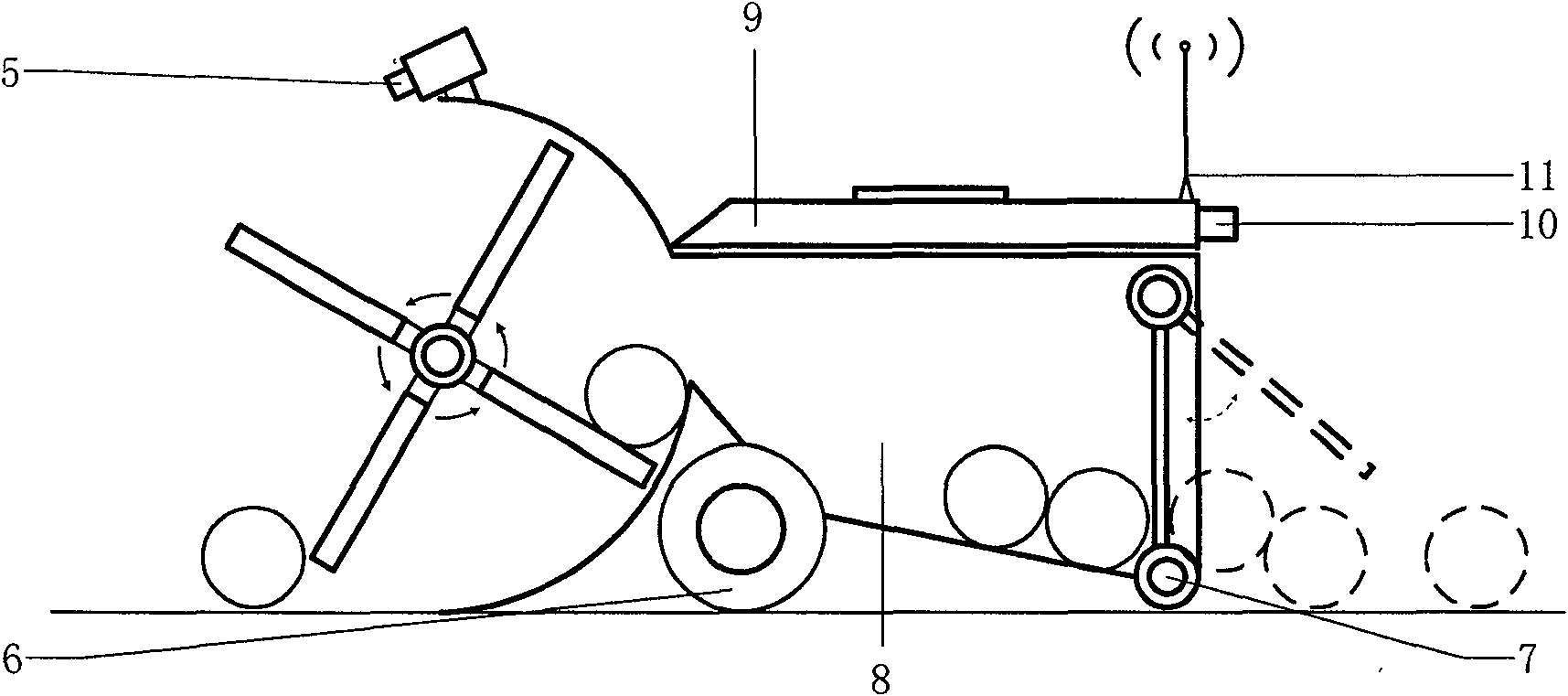 Automatic ball-picking robot