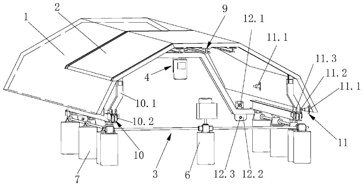 Sliding top cover of railway maneuvering equipment vehicle