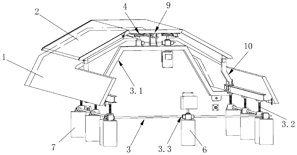 Sliding top cover of railway maneuvering equipment vehicle