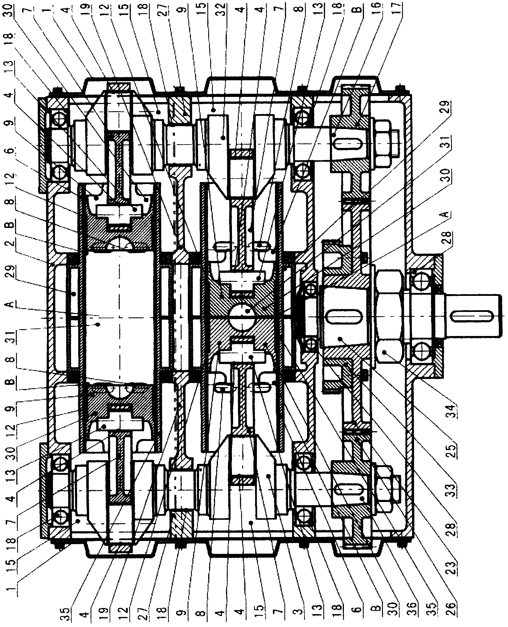 Two-stroke opposed-piston diesel engine