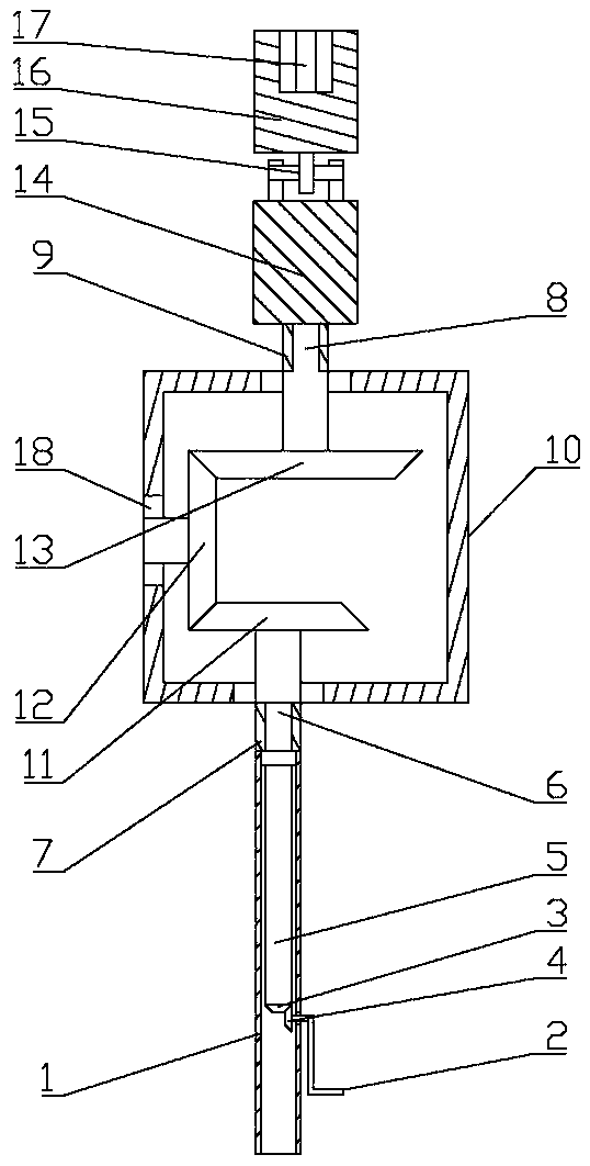 Socket spanner for fastening power distribution network column nut without power outage