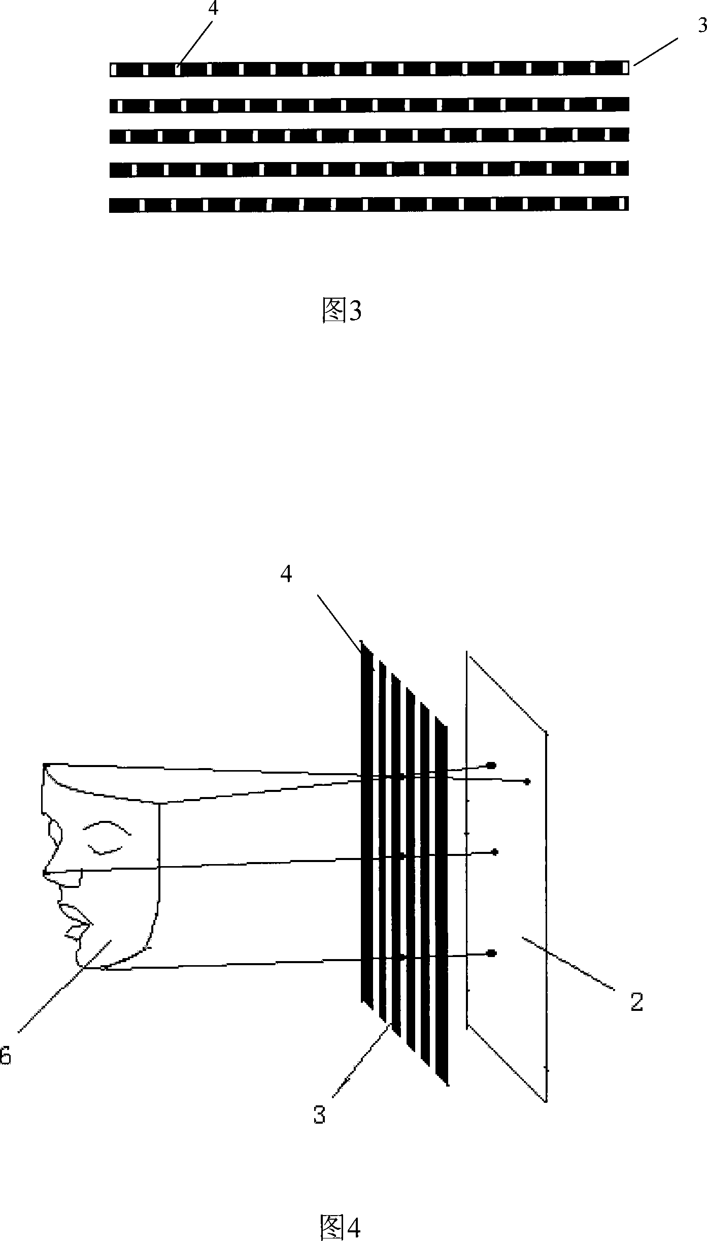 Naked eye visible stereo image liquid crystal grating time-sharing display device