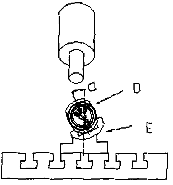 Method for processing double-angle hole of body of oil well logging instrument