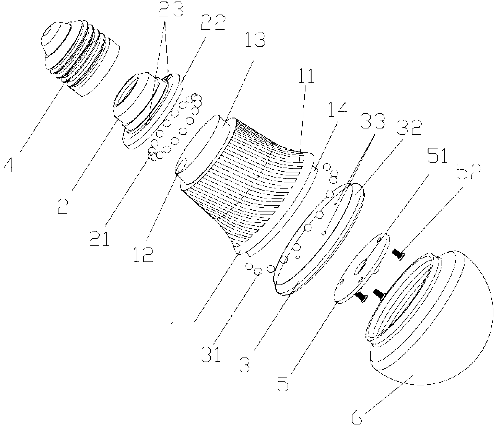 Light-emitting diode (LED) bulb lamp