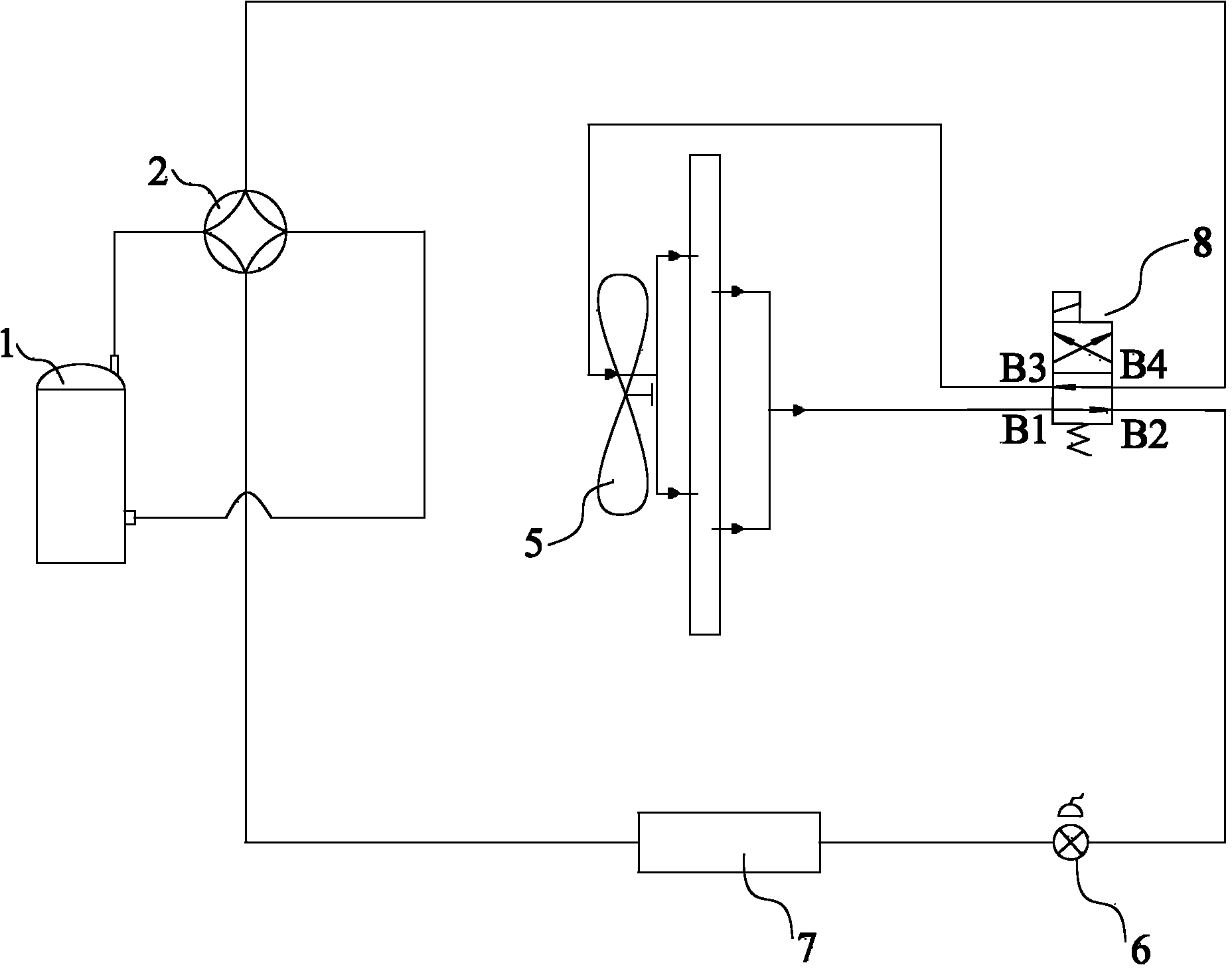 Air conditioner and heat exchange system thereof