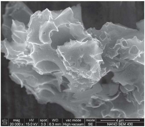 Preparation method of sulfur, nitrogen and phosphorus codoped porous carbon material for supercapacitor