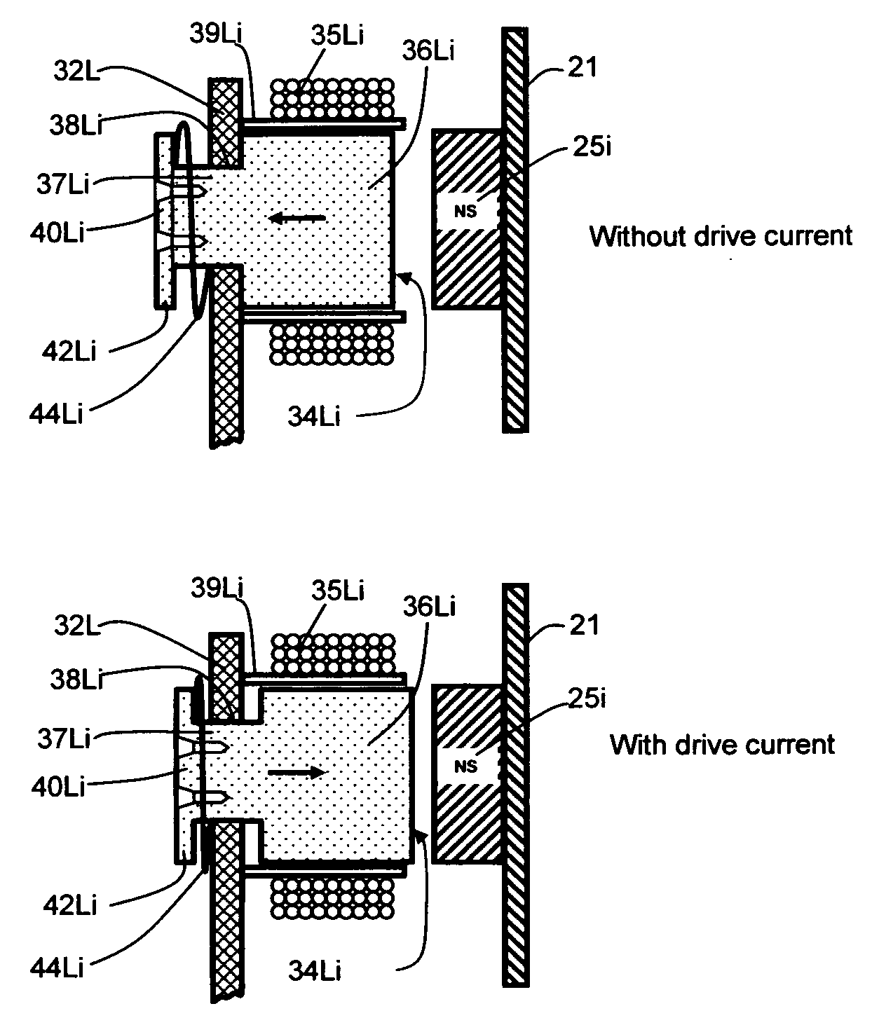 Vehicle disk motor with movable magnet poles