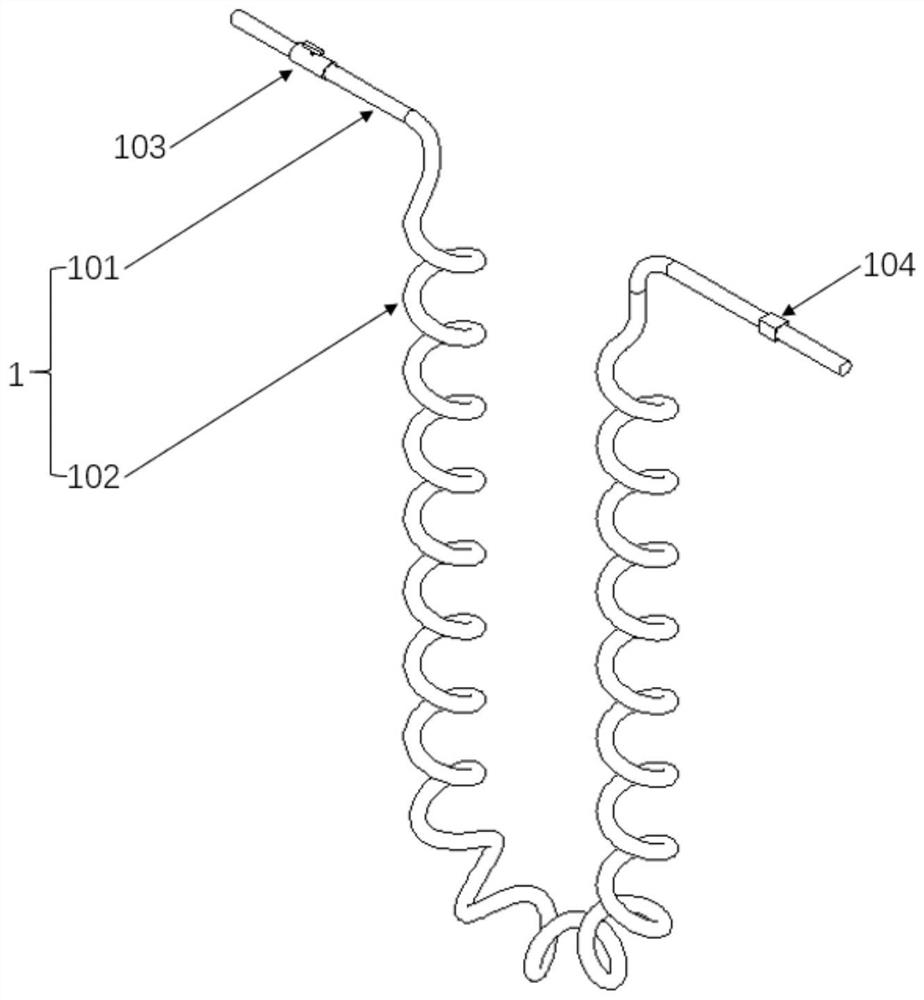 Master batch indirect cooling device