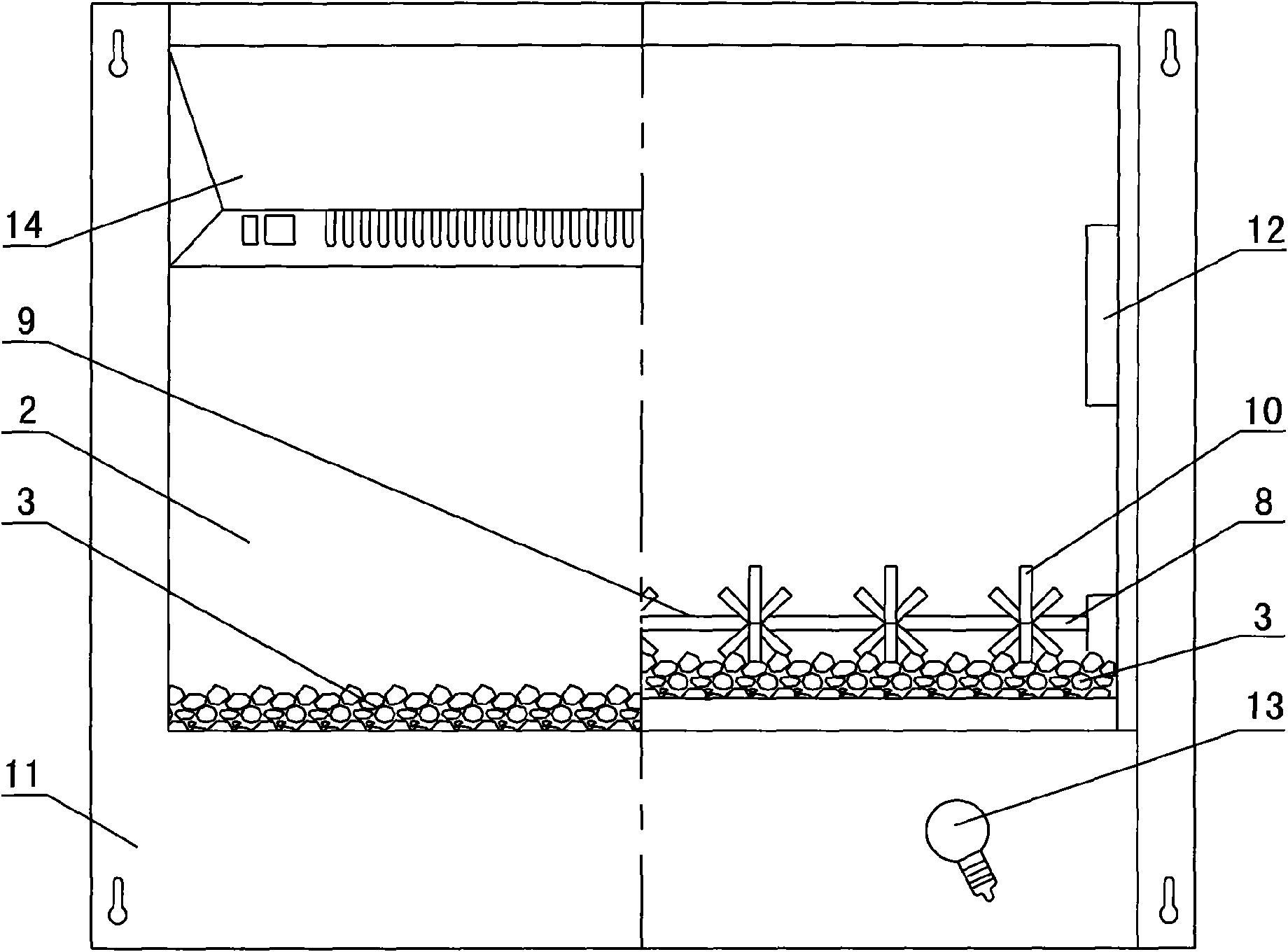 Multilayer flame electrical fireplace with internal and external imaging panels