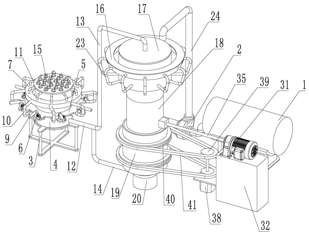 System and working method for improving coalbed methane production rate by mixing hot air proppant