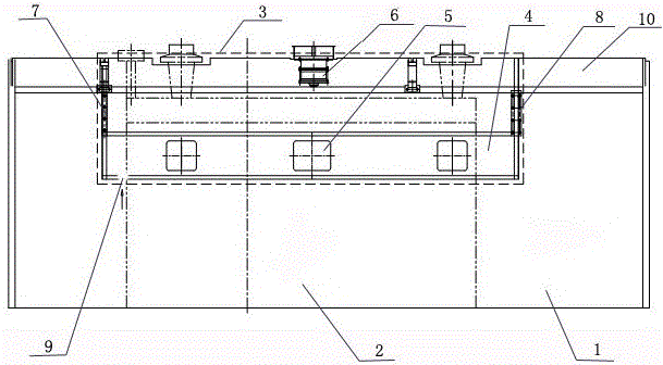 A closed structure for the power room of a dual-fuel locomotive