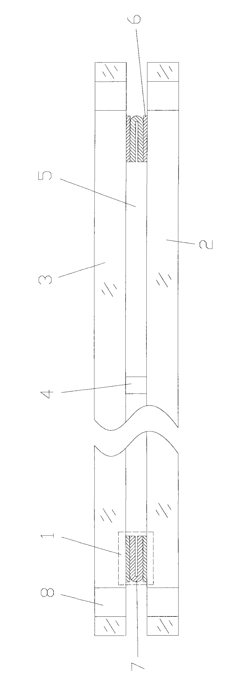 Vacuum glass with mounting holes