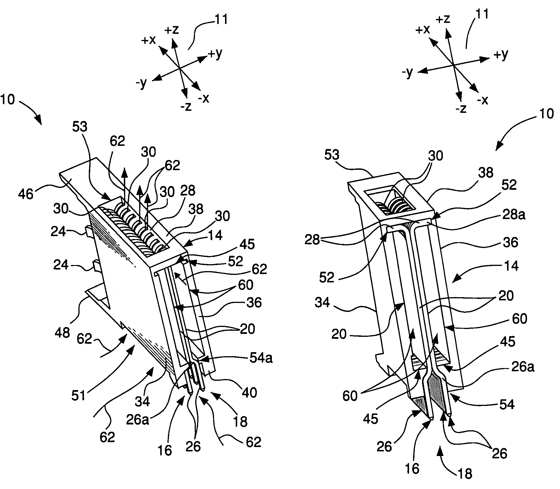 Electrical connector with air-circulation features