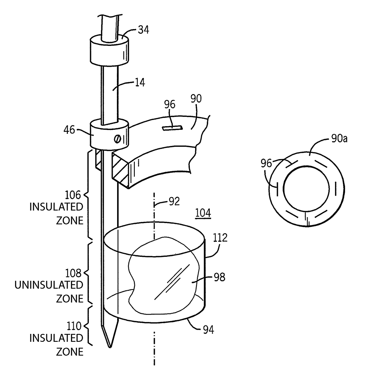 Circumferential electrode array for tissue ablation