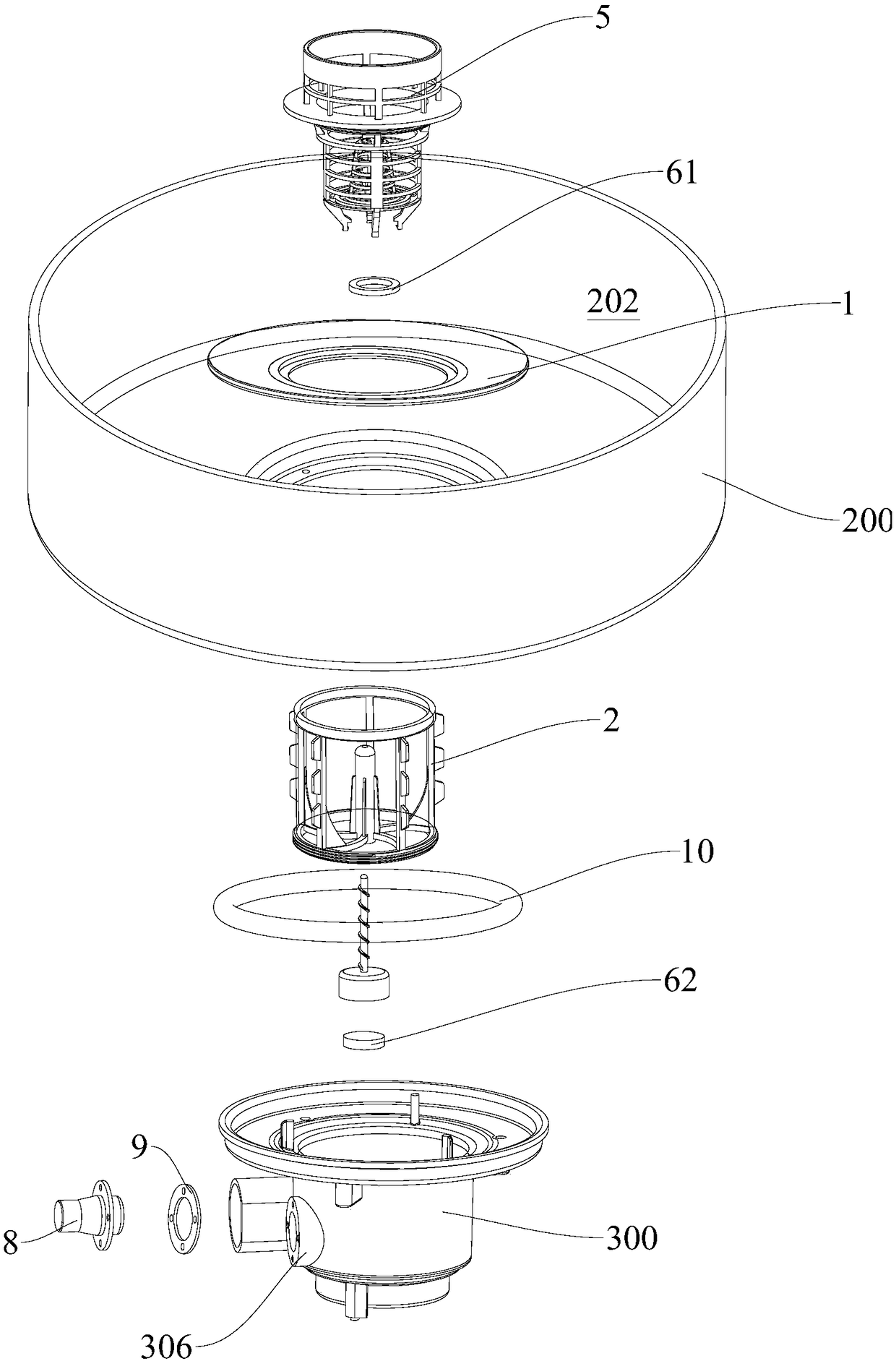 Dish-washing machine and filtering system thereof