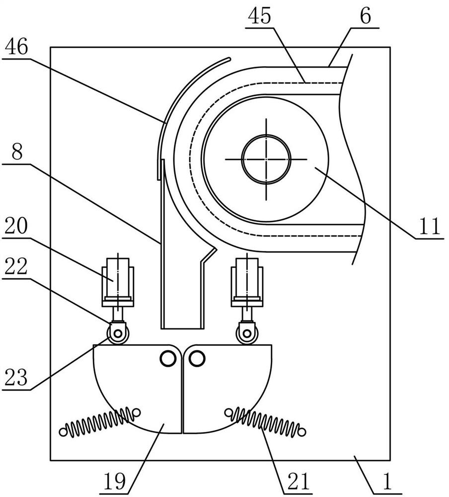 Working method of continuous seed guiding and packaging mechanism