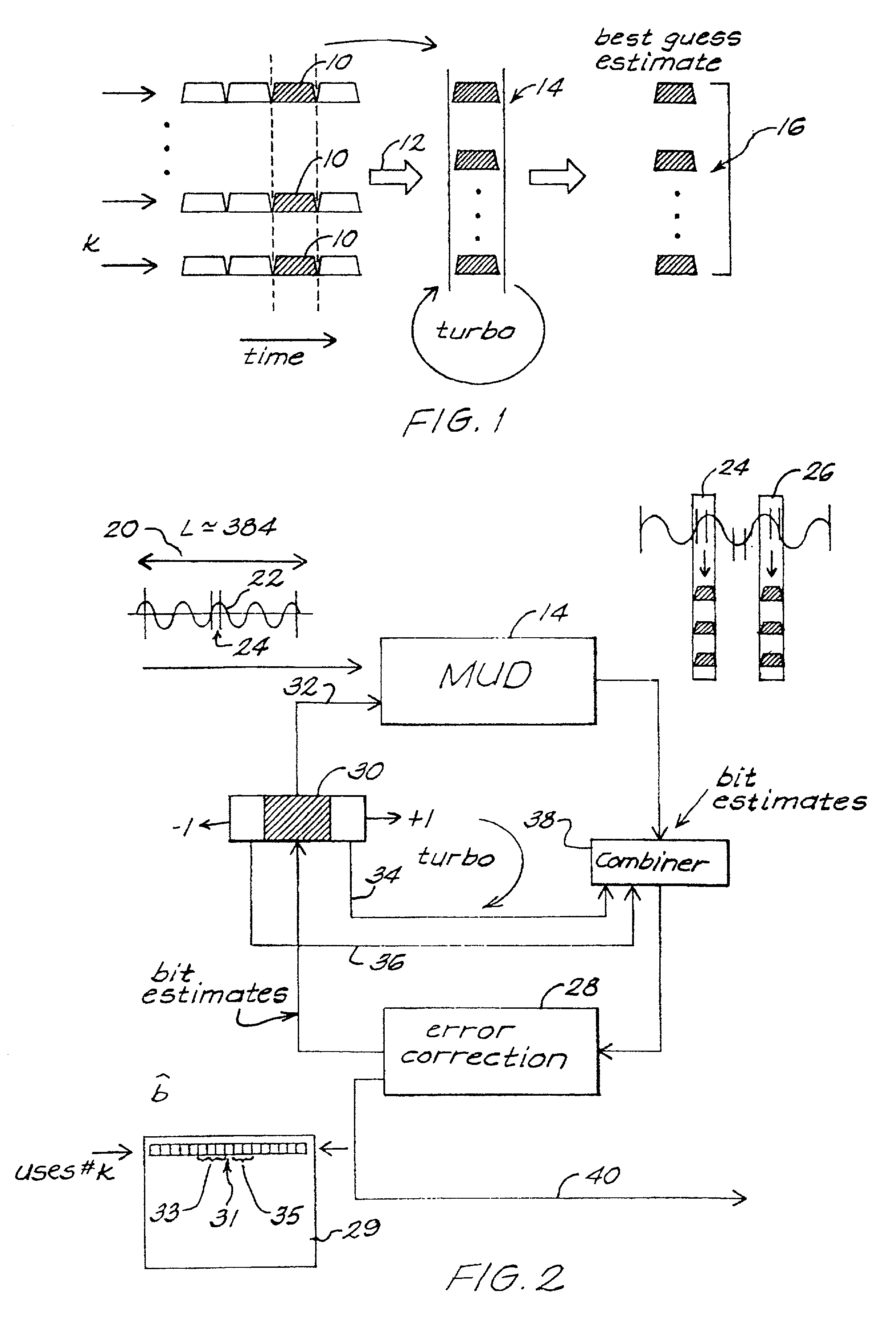 System for decreasing processing time in an iterative multi-user detector system