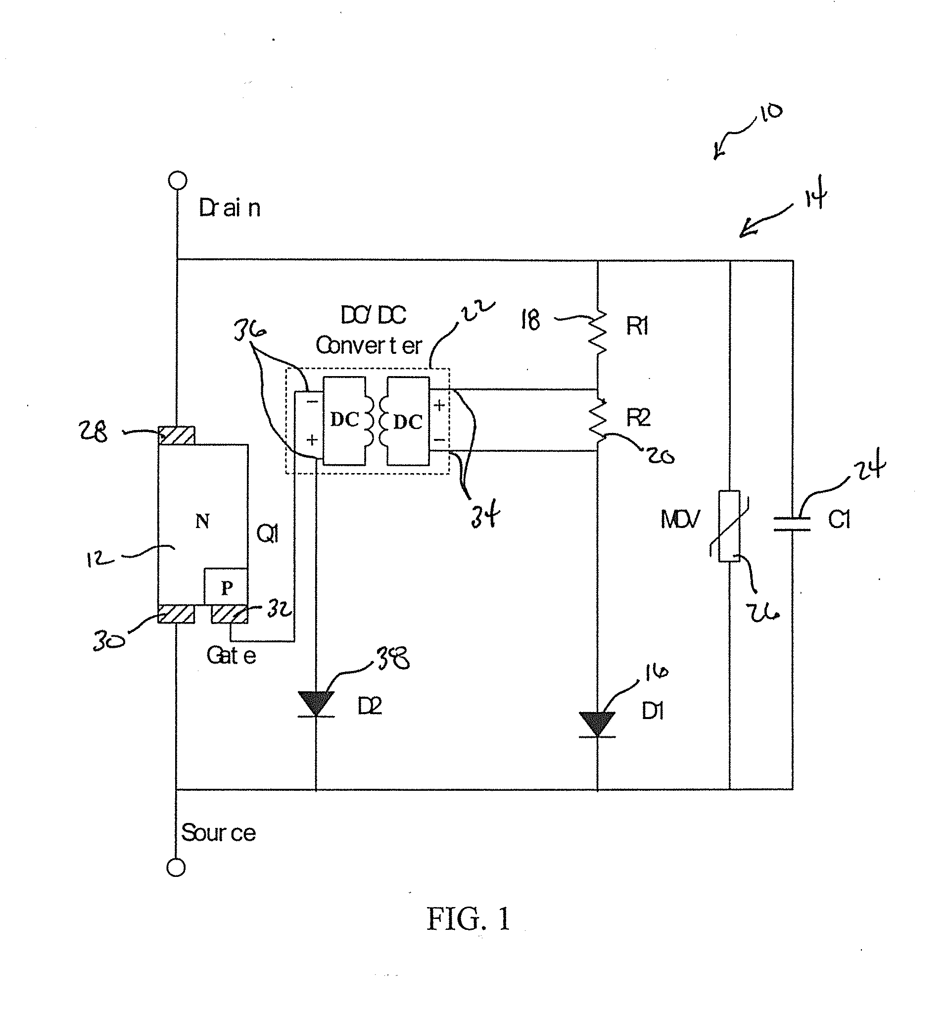 Self-powered DC solid state circuit breakers