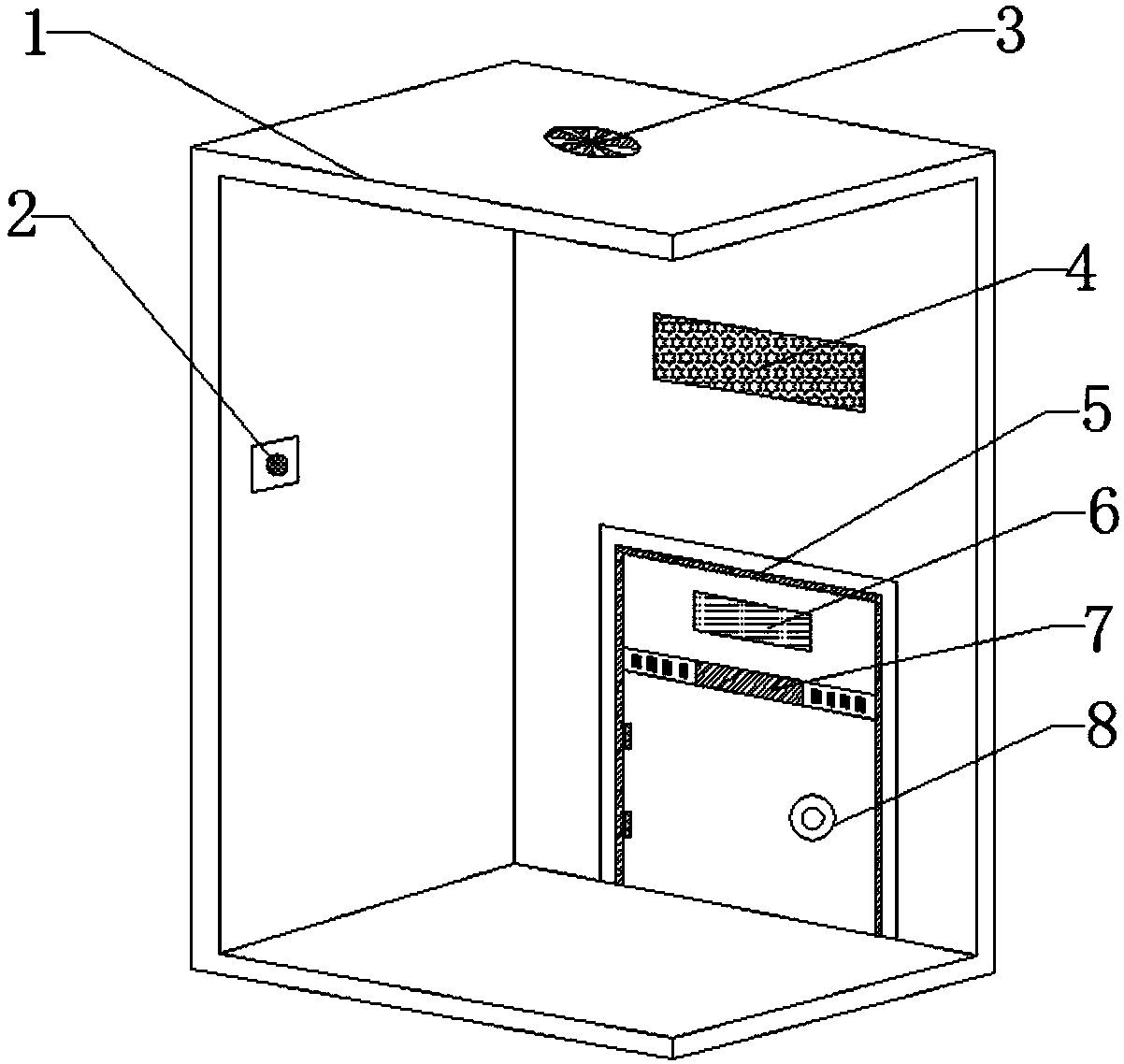 Environmentally friendly dust bin specially used for elevator