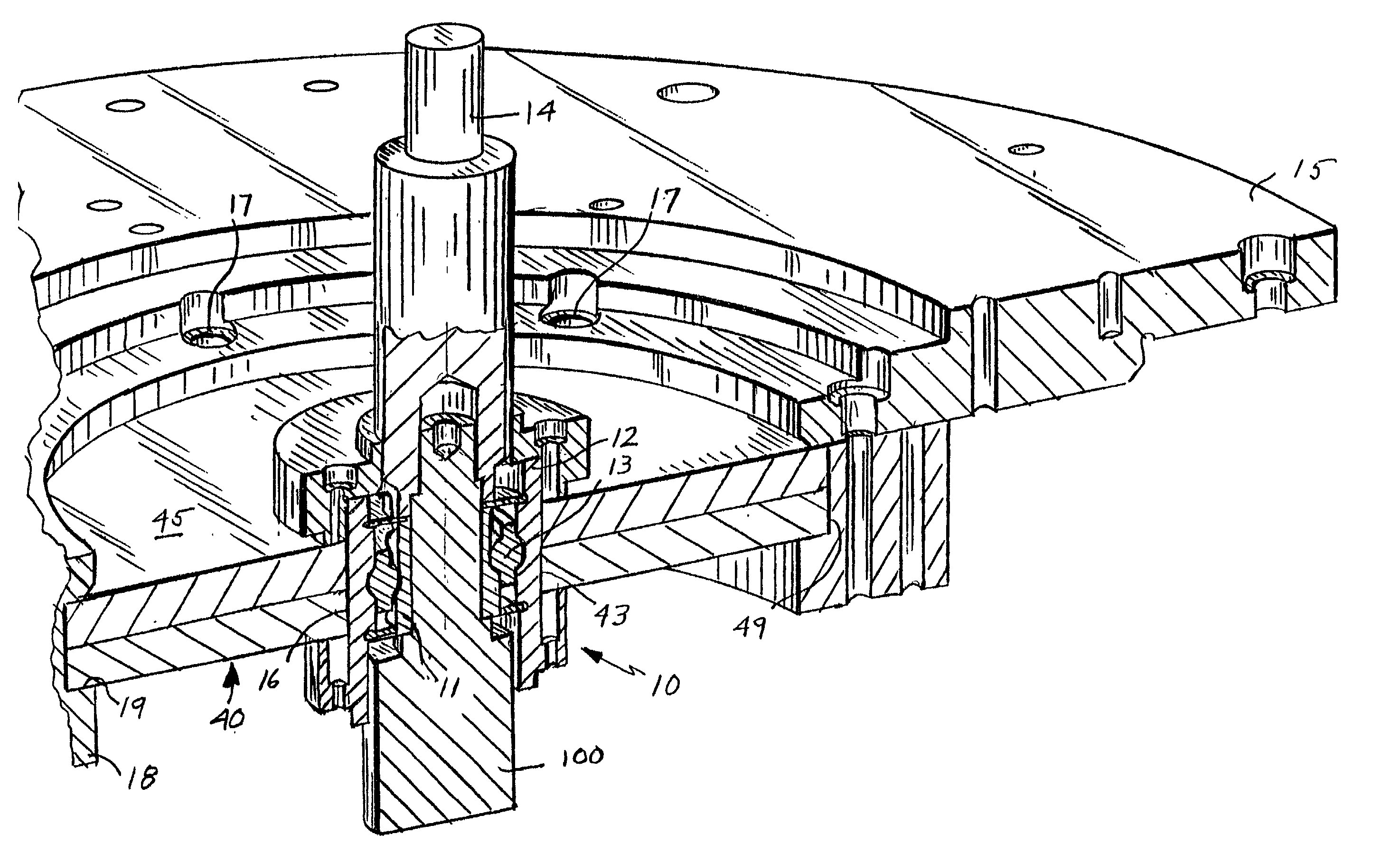 Mesh bearing damper for an energy storage rotor