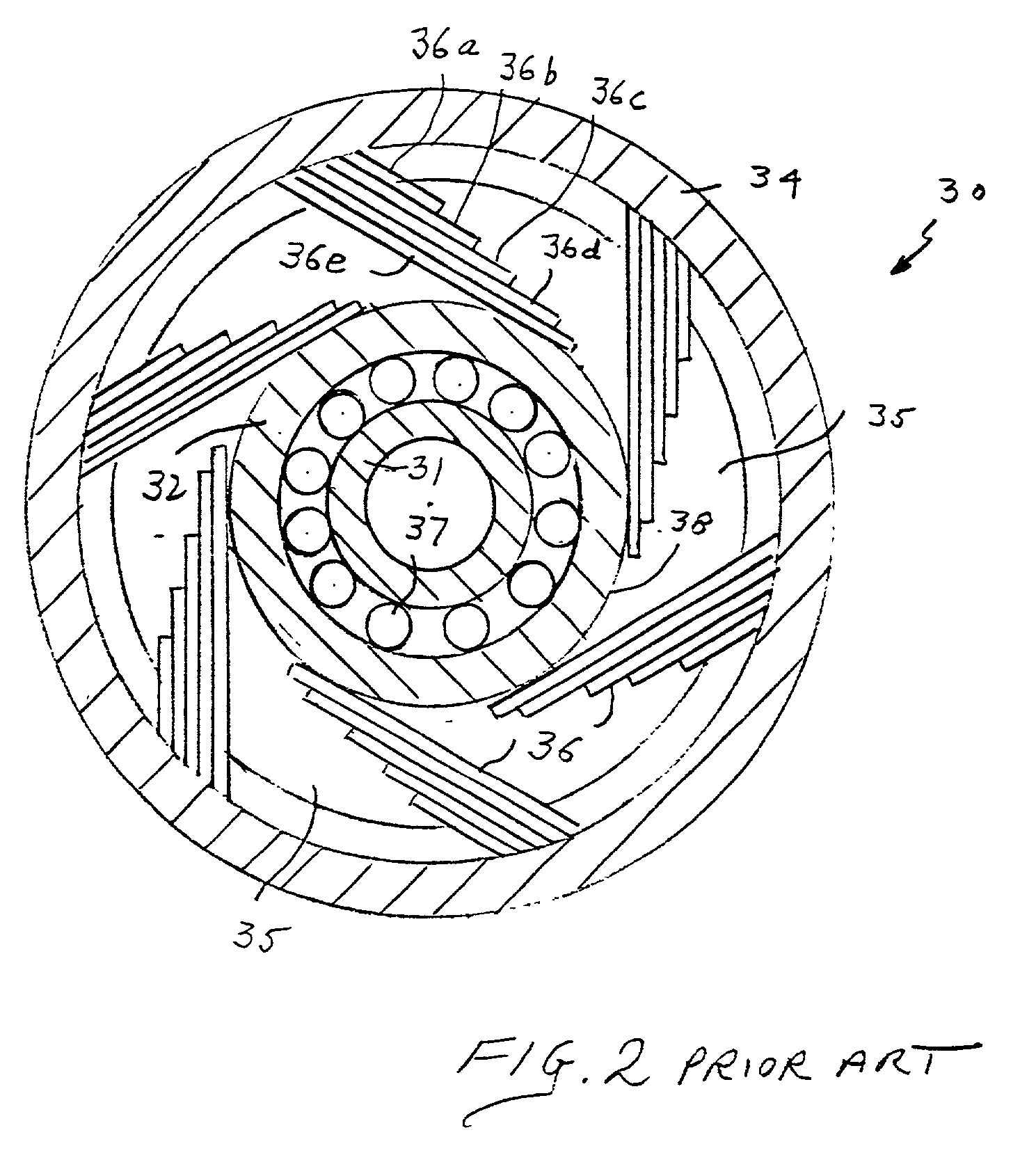 Mesh bearing damper for an energy storage rotor