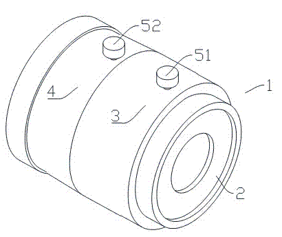 Controllable material filling connector of doypack filling cap screwing machine