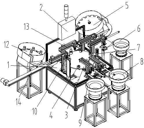 Connector and filter assembling machine/packaging machine of anesthetic breathing circle