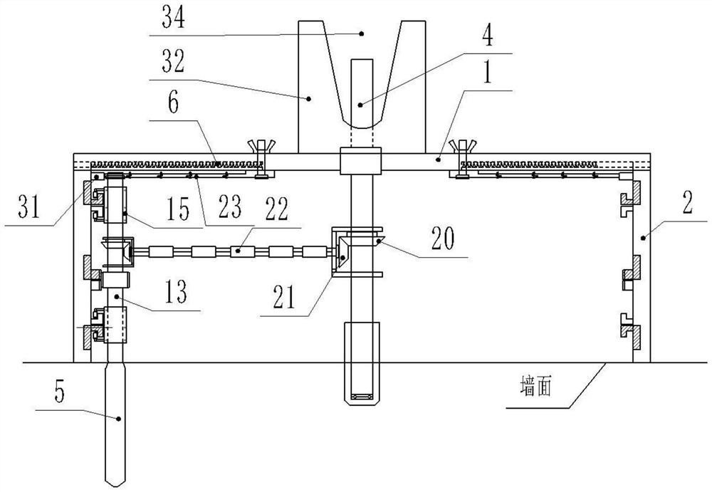 Method for opening square groove on building wall or floor