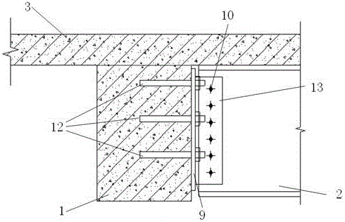 Reinforcement method and structure for improving post-installed anchorage shear bearing capacity of concrete beam