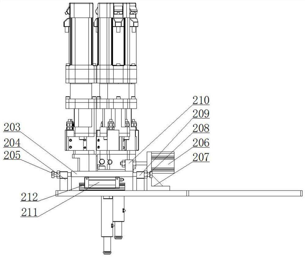 An automatic displacement mechanism of a tightening machine