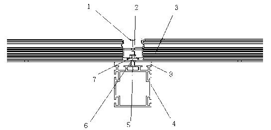 Keel installation assembly used for building photovoltaic components