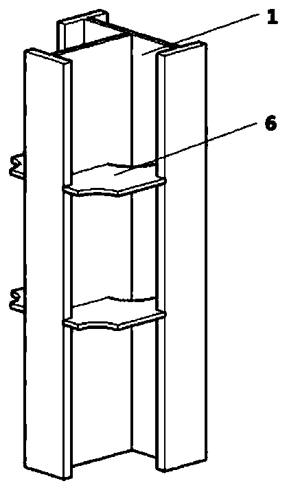 Quick-split type T-shaped steel concrete beam column connection node