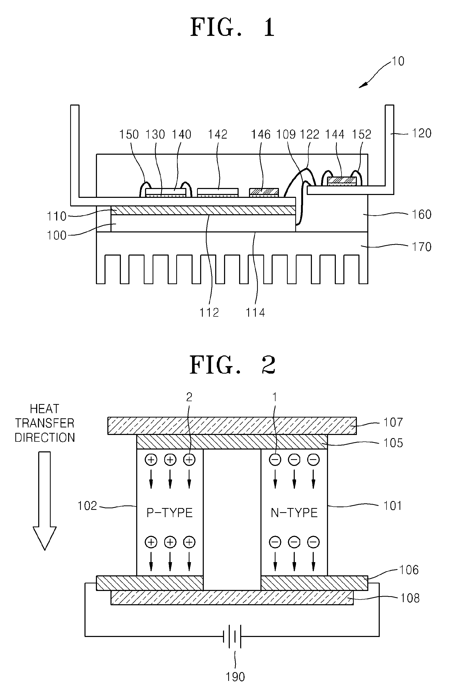 Power Device Packages Having Thermal Electric Modules Using Peltier Effect and Methods of Fabricating the Same