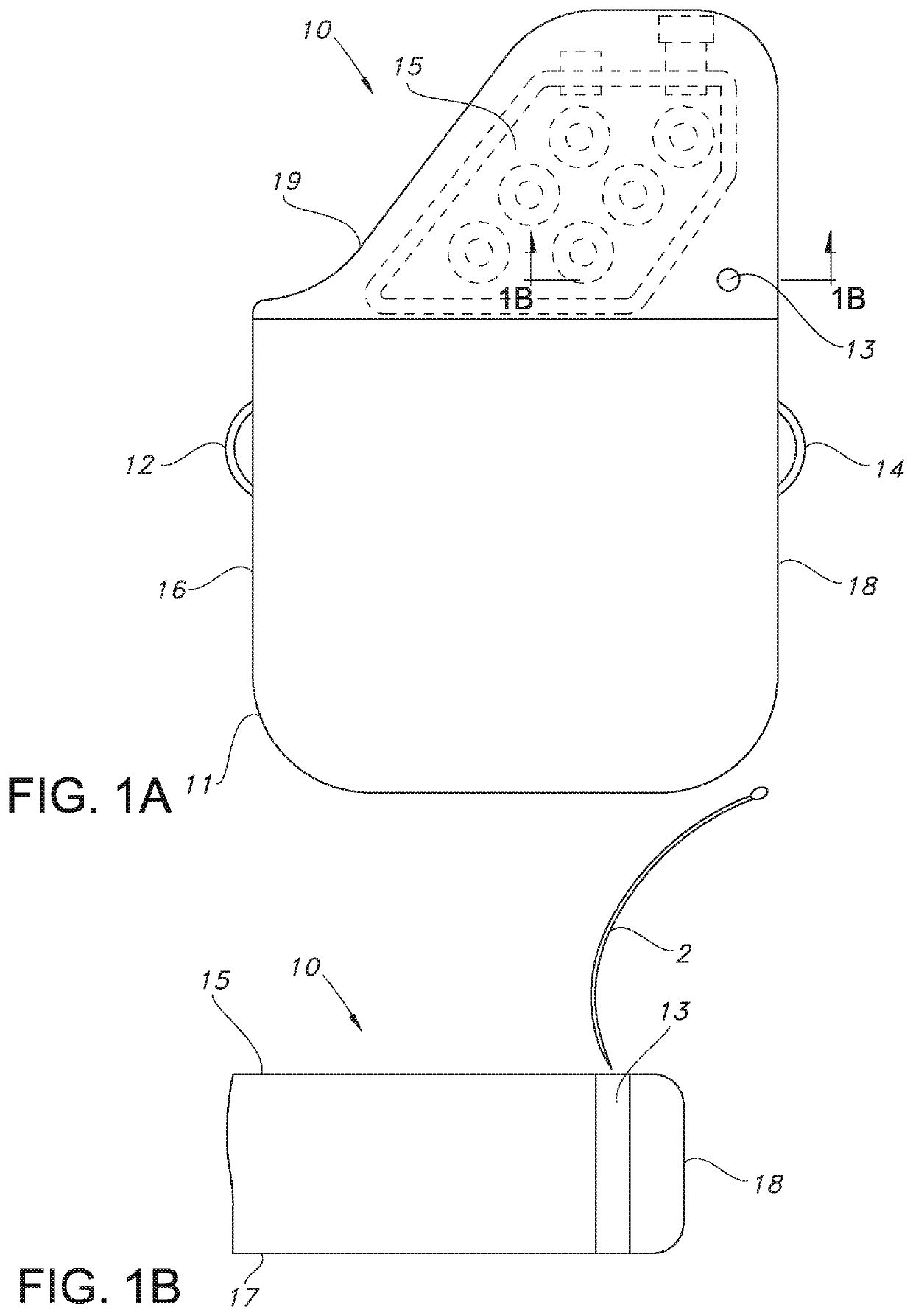 Implantable pulse generator with multiple suture ports