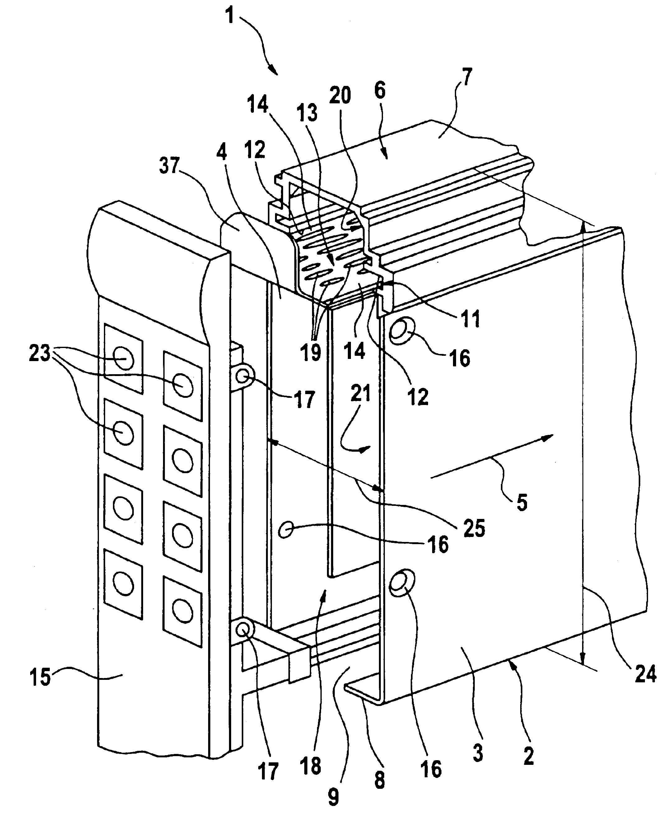 Insert module with permeable separation unit adapted for cooling requirement