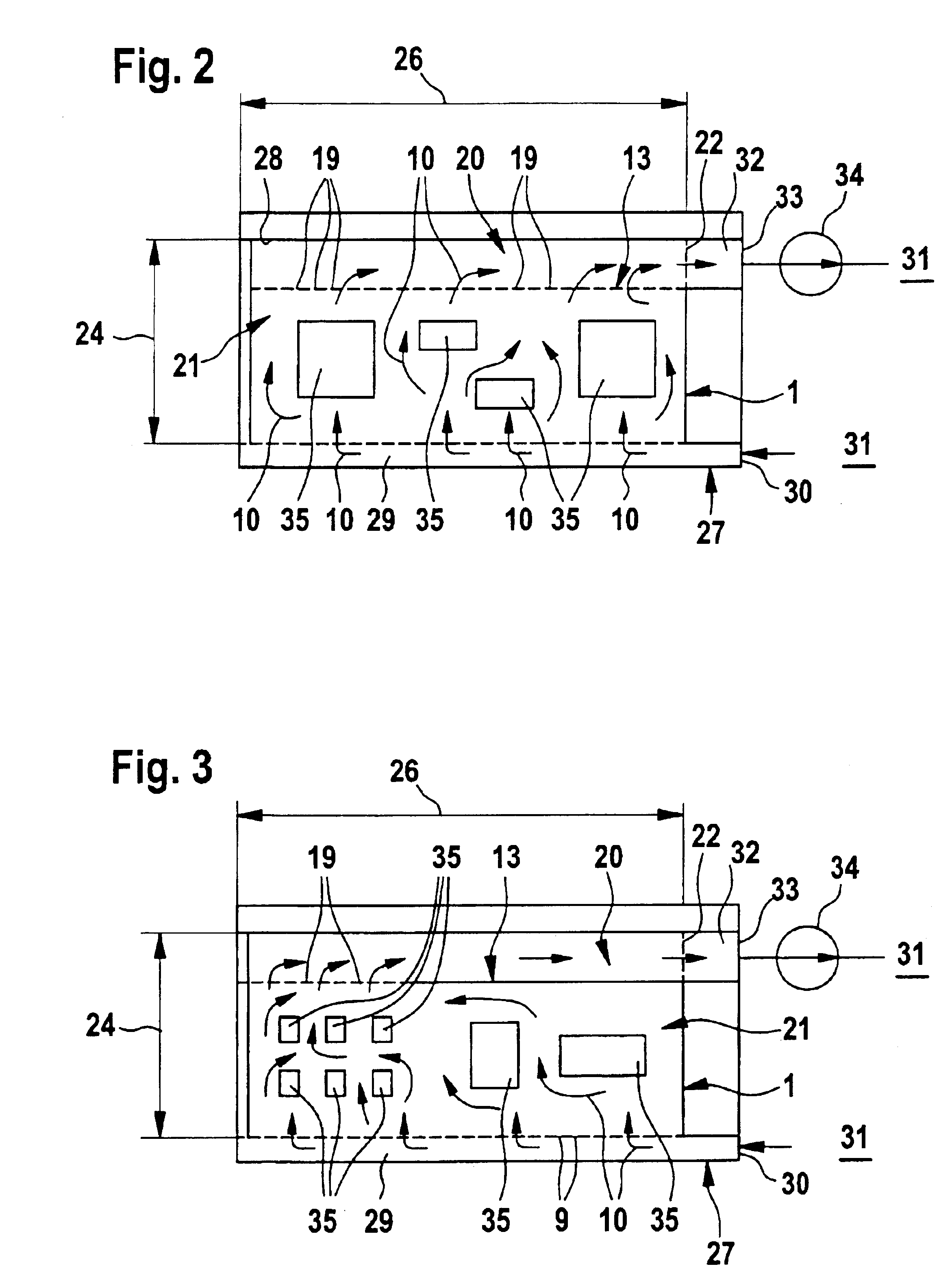 Insert module with permeable separation unit adapted for cooling requirement