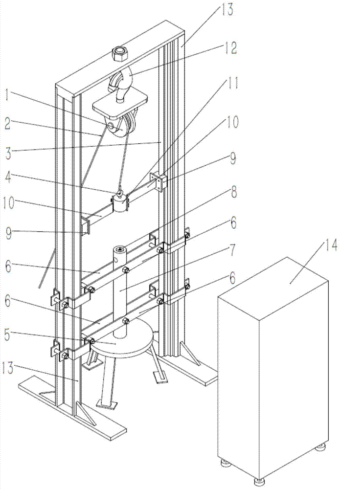 Small hydraulic shock absorber impact test method and device