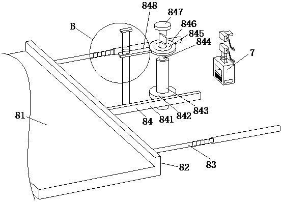 Booth power distribution equipment capable of automatically extinguishing fire