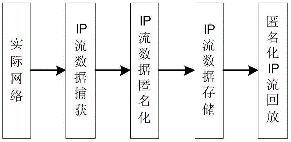 Online real-time anonymization system and method for IP stream data