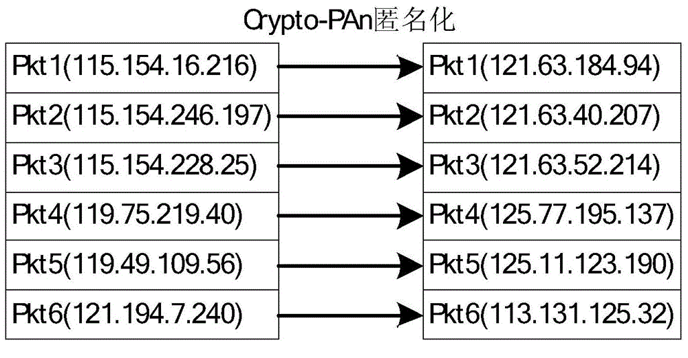 Online real-time anonymization system and method for IP stream data