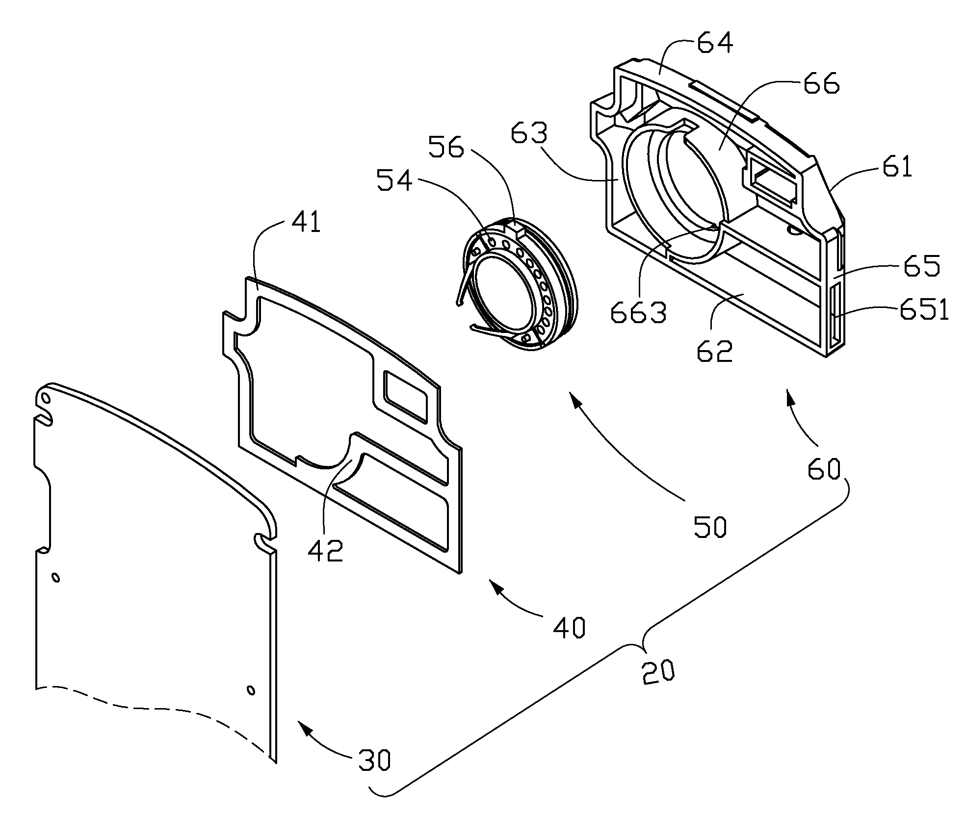 Speaker set for electronic product