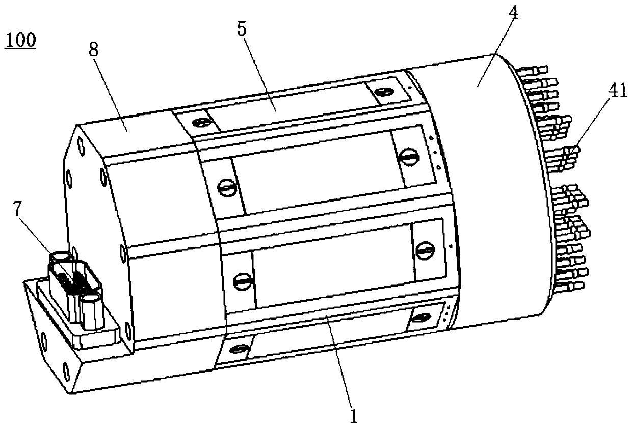 Rotary sliding disc type pressure electronic scanning valve