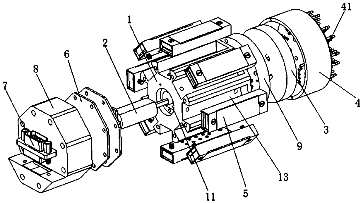 Rotary sliding disc type pressure electronic scanning valve