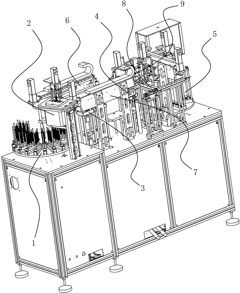 Full-automatic magnetization and demagnetization equipment for rotary inductive locating of magnetic rings