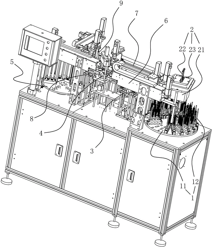 Full-automatic magnetization and demagnetization equipment for rotary inductive locating of magnetic rings