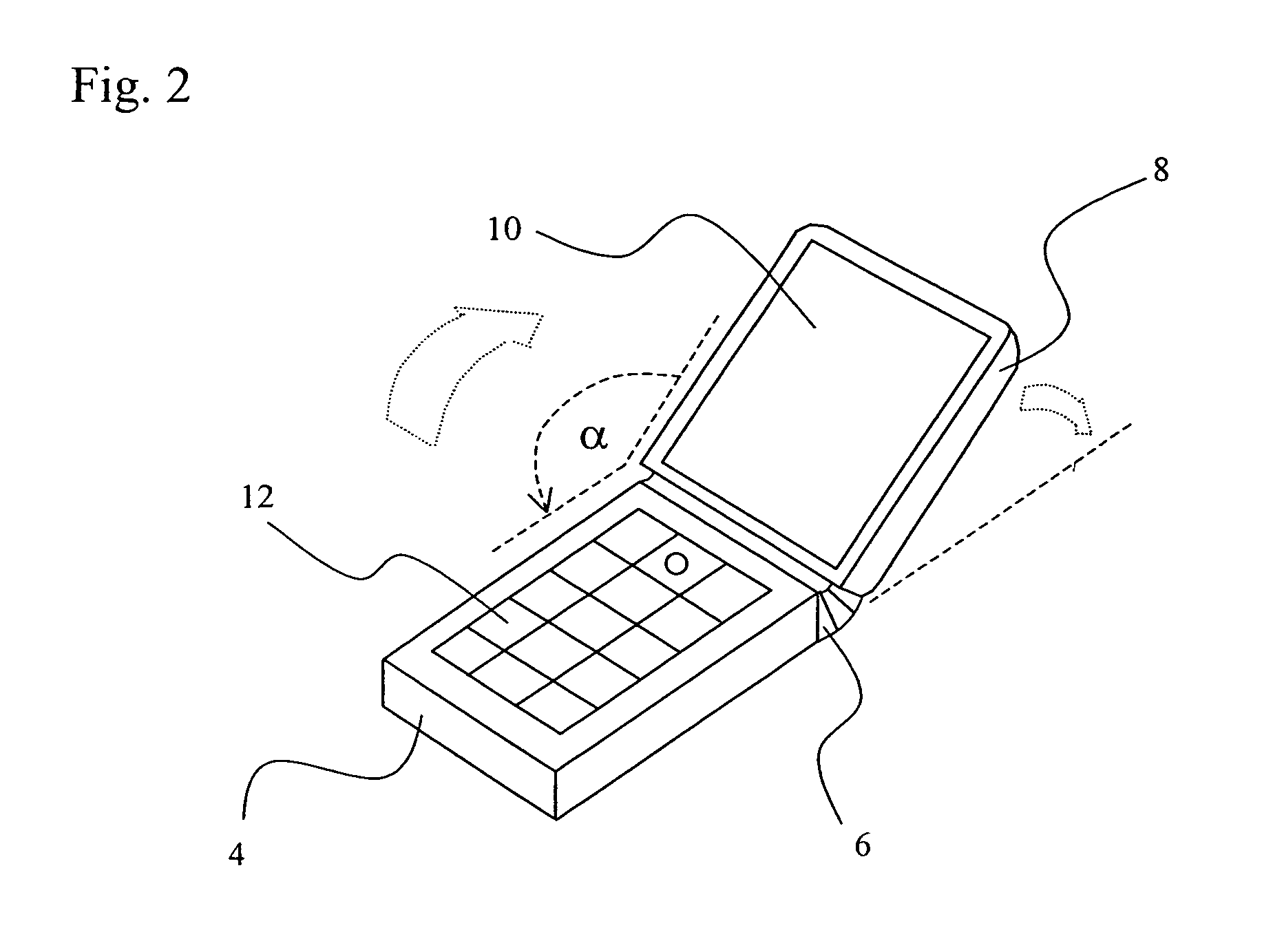 Mobile electronic device having relocatable display element