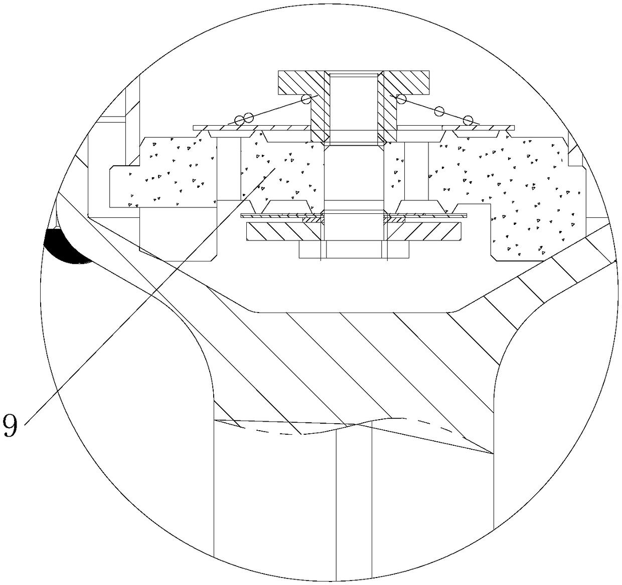 Built-in solenoid valve type variable damping shock absorber