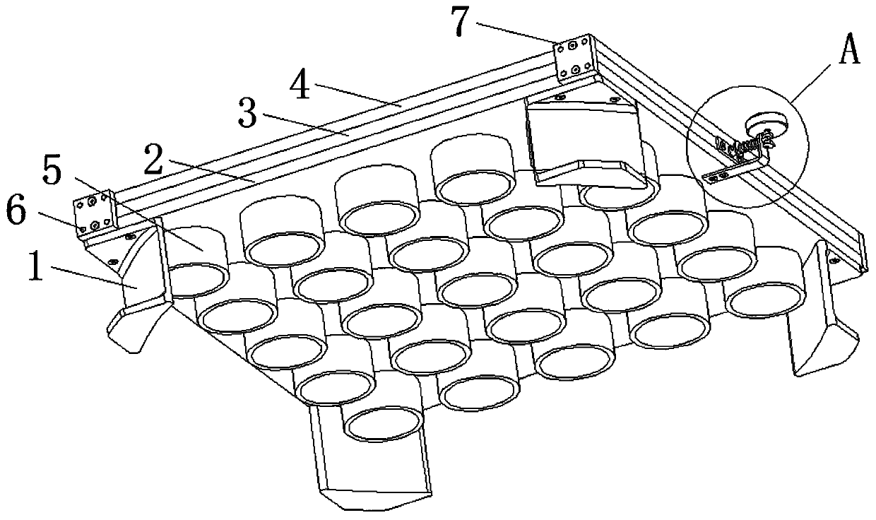 Dispensing device for LED lamp production